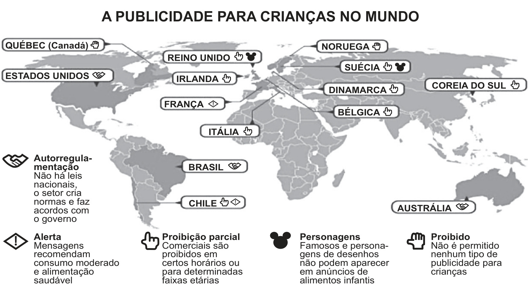 Texto II - Mapa da publicidade infantil no mundo