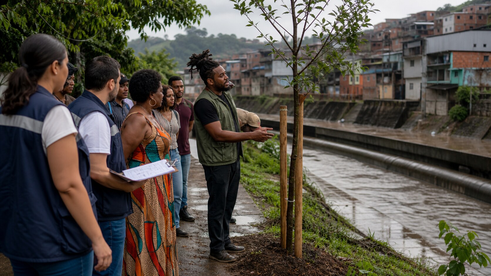 Imagem do tema Caminhos para enfrentar o racismo ambiental nas cidades brasileiras