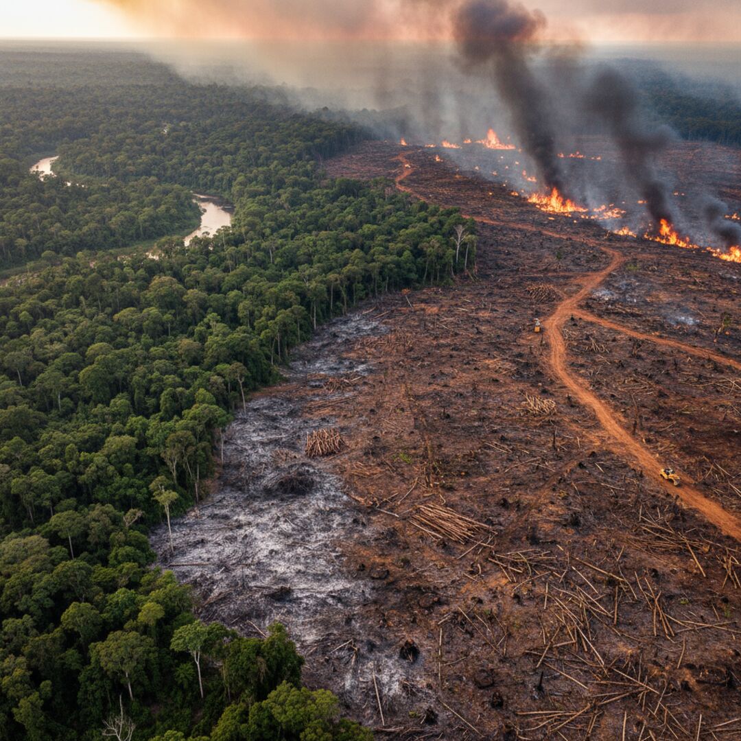 Imagem do tema Desafios para a preservação da biodiversidade brasileira frente ao avanço do desmatamento e das queimadas