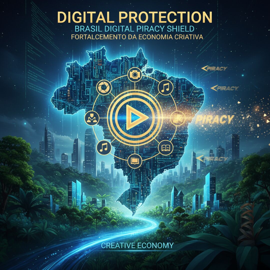 Imagem do tema Estratégias para combater a pirataria digital e fortalecer a economia criativa no Brasil