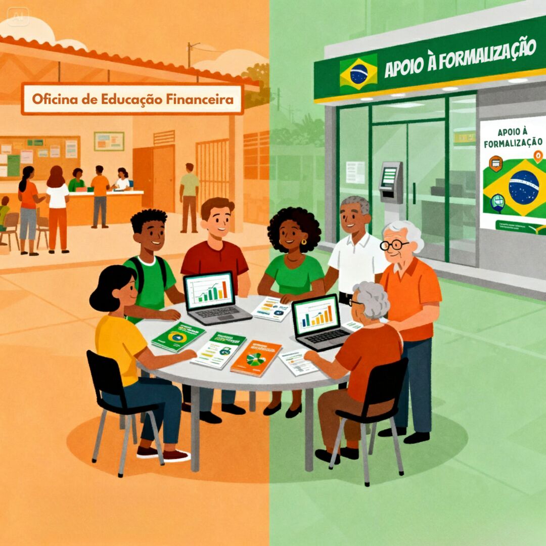Imagem do tema Estratégias para reduzir a informalidade e ampliar a educação financeira da população brasileira