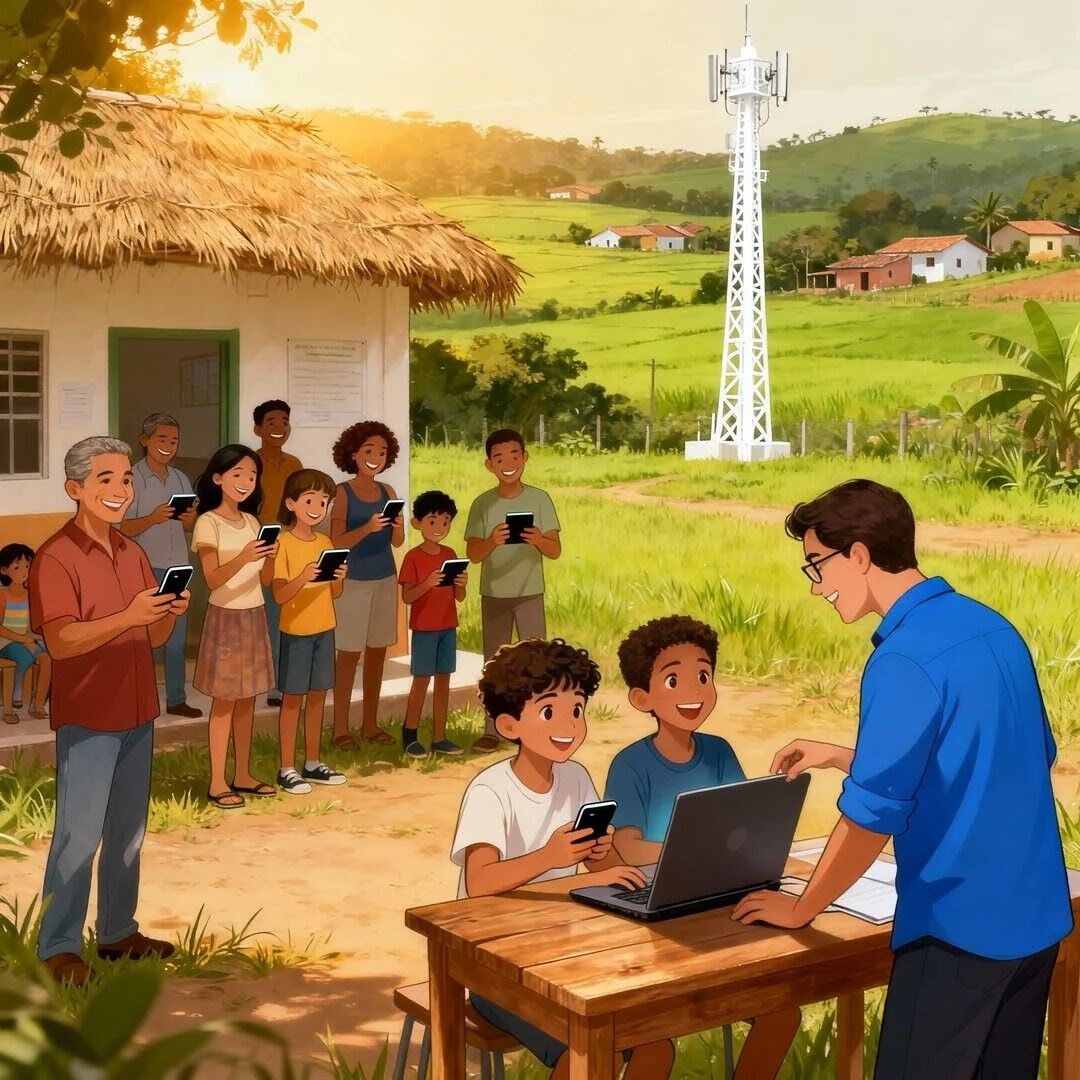 Imagem do tema Medidas para ampliar a inclusão digital de populações rurais e periféricas no Brasil